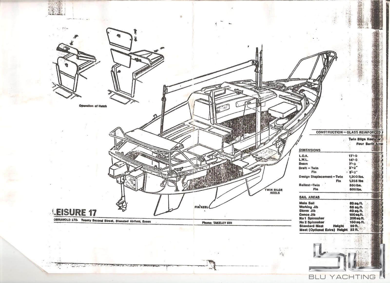 Leisure 17 Bluyachting